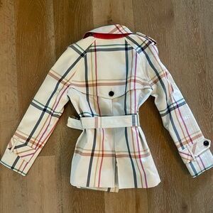 Tattersall Trench Coat Short